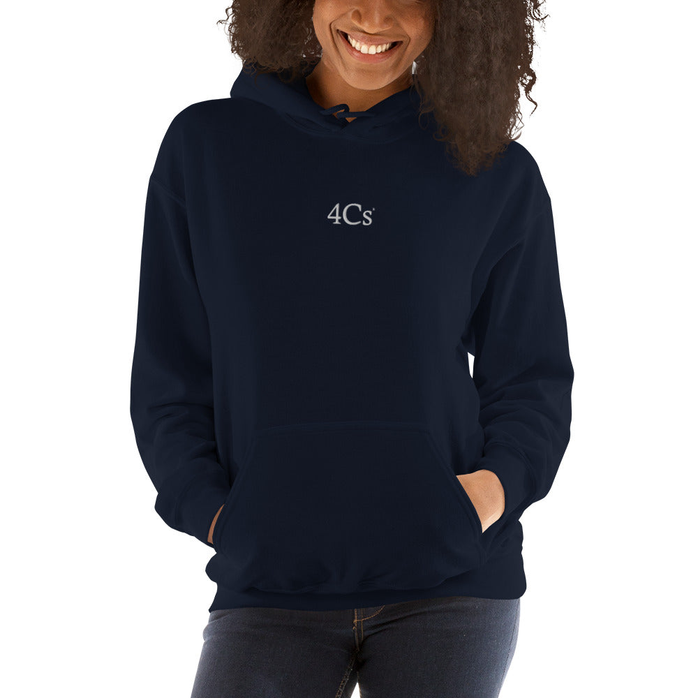 Sweat à capuche hoodie 4C’s bleu marine navy 4Cs