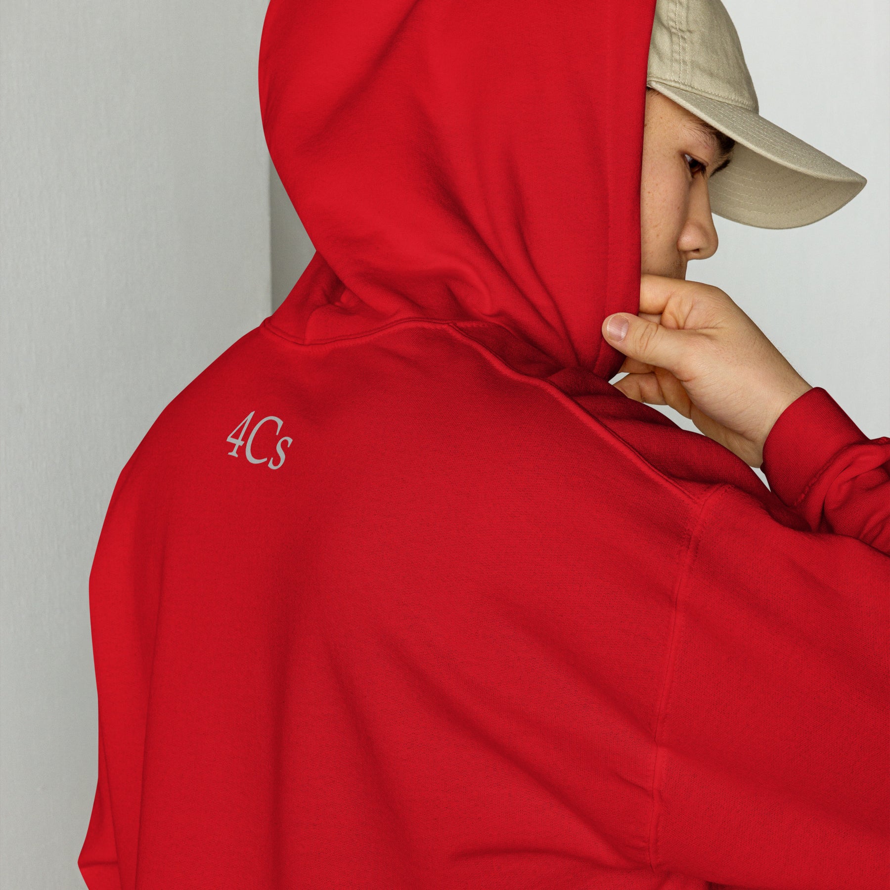 Sweat à capuche hoodie 4C’s rouge red 4Cs