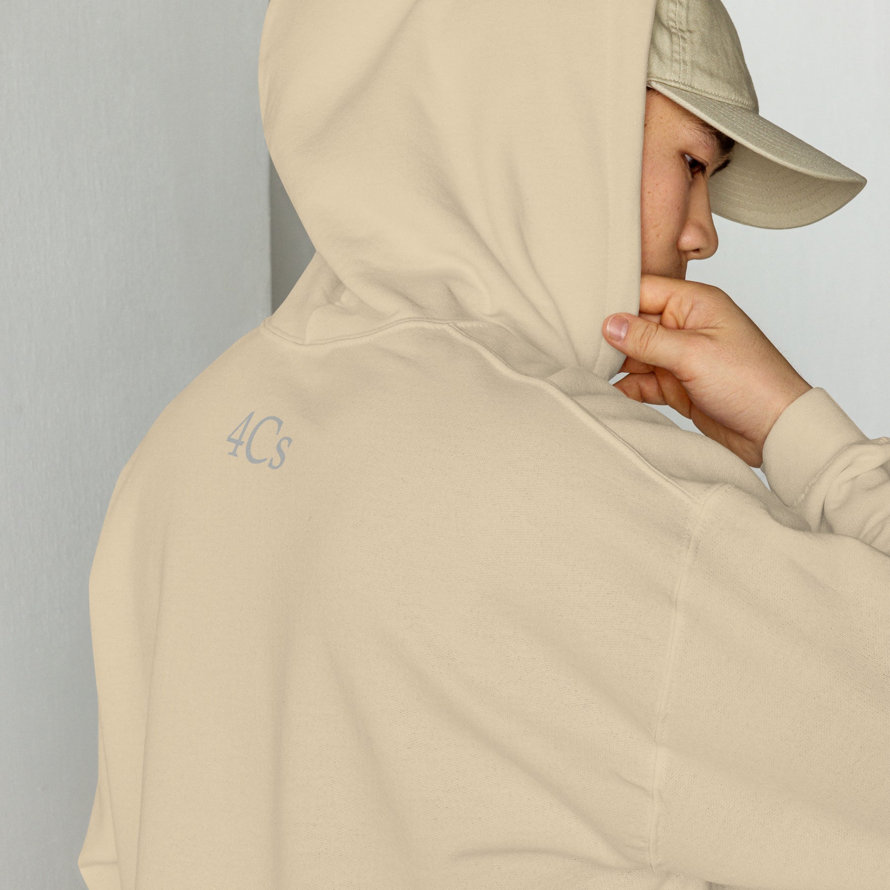 Sweat à capuche hoodie 4C’s sable sand 4Cs